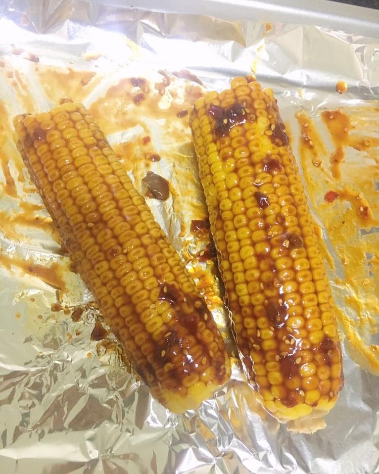 家庭烤箱烤玉米