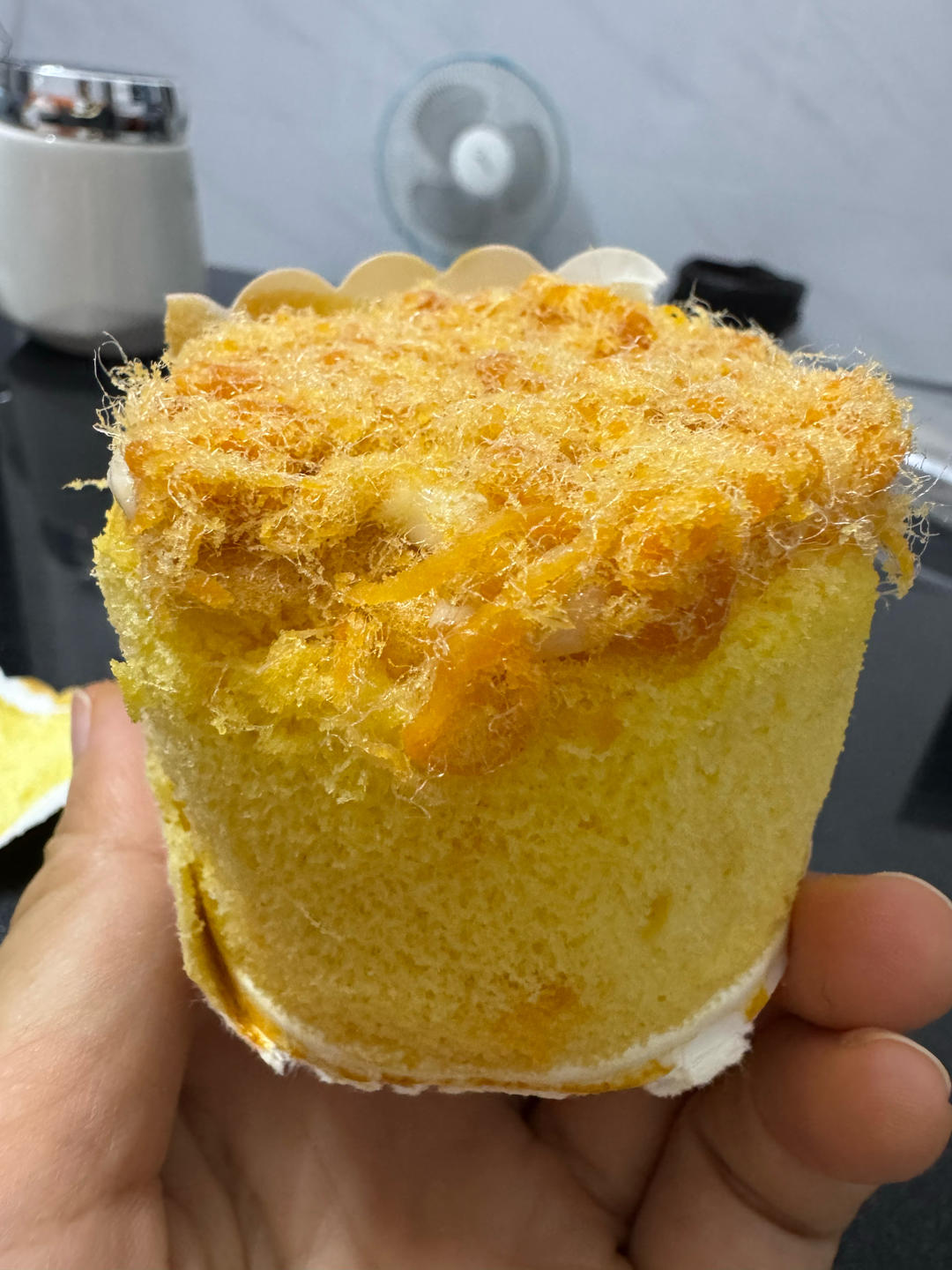 海苔肉松戚风蛋糕