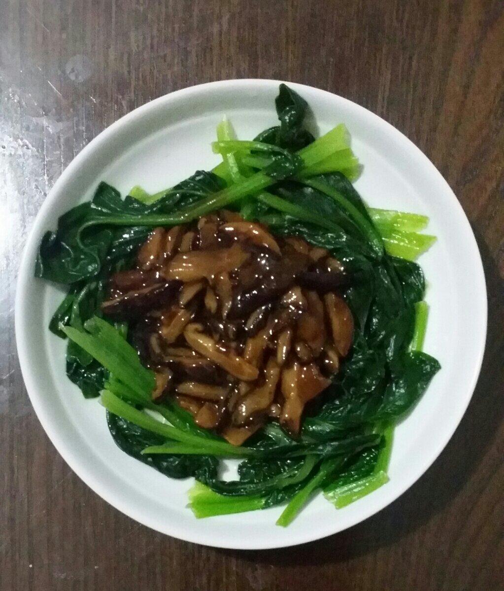 蚝油香菇油菜