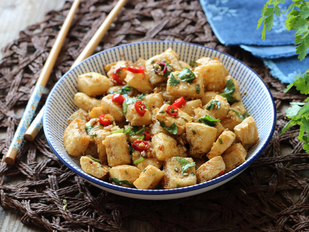 凉拌豆腐泡的做法