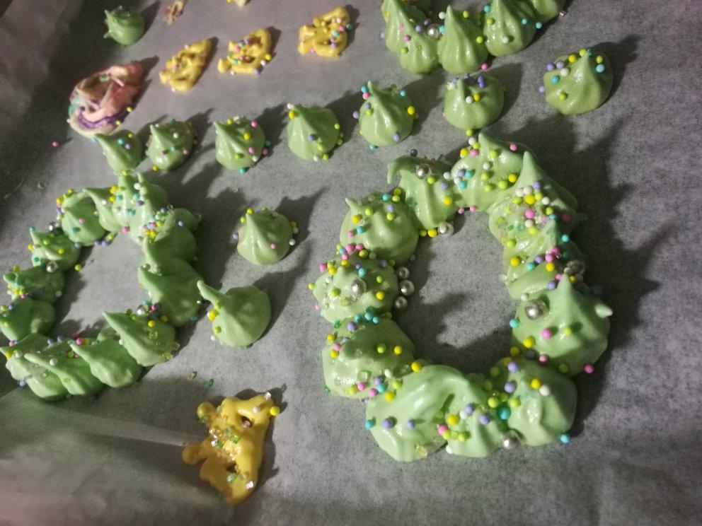 圣诞花环蛋白糖