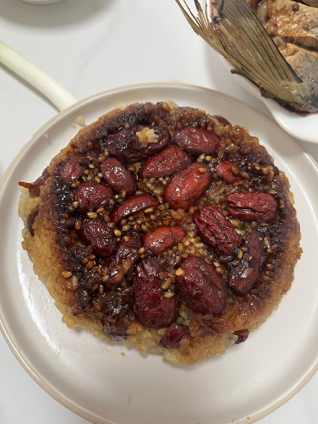 红糖豆沙糯米饭