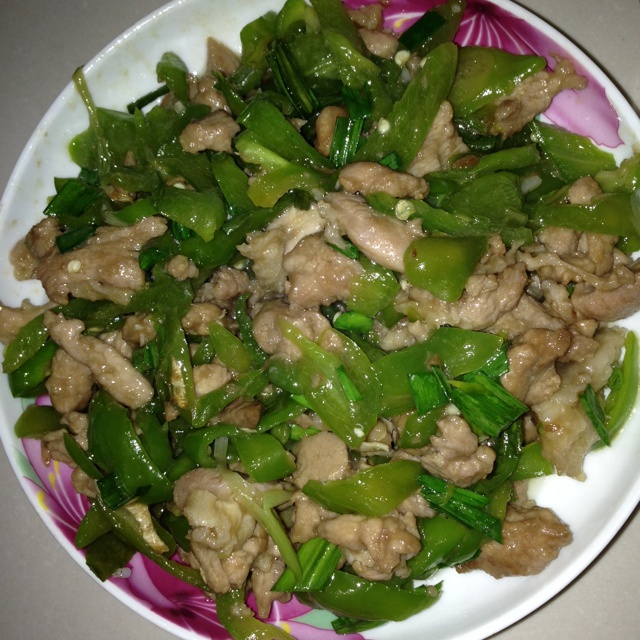青椒炒肉