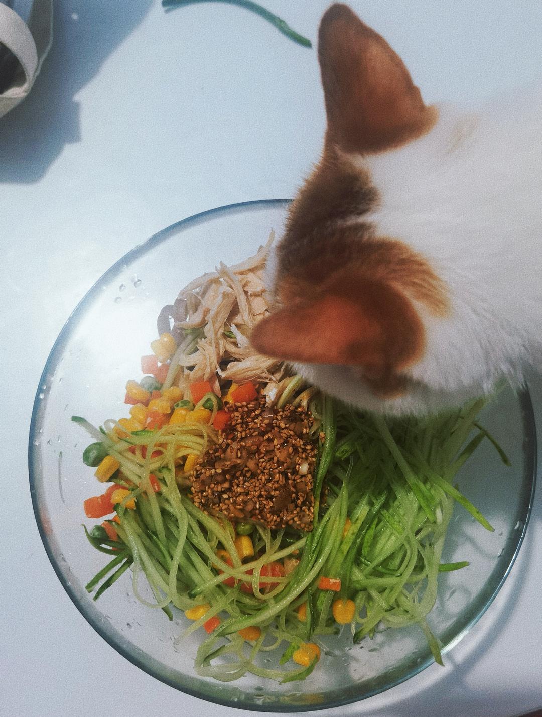 🥒鸡丝凉面