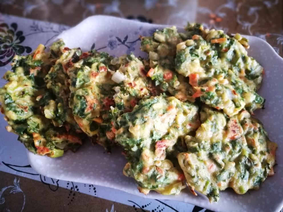 芹菜胡萝卜早餐饼