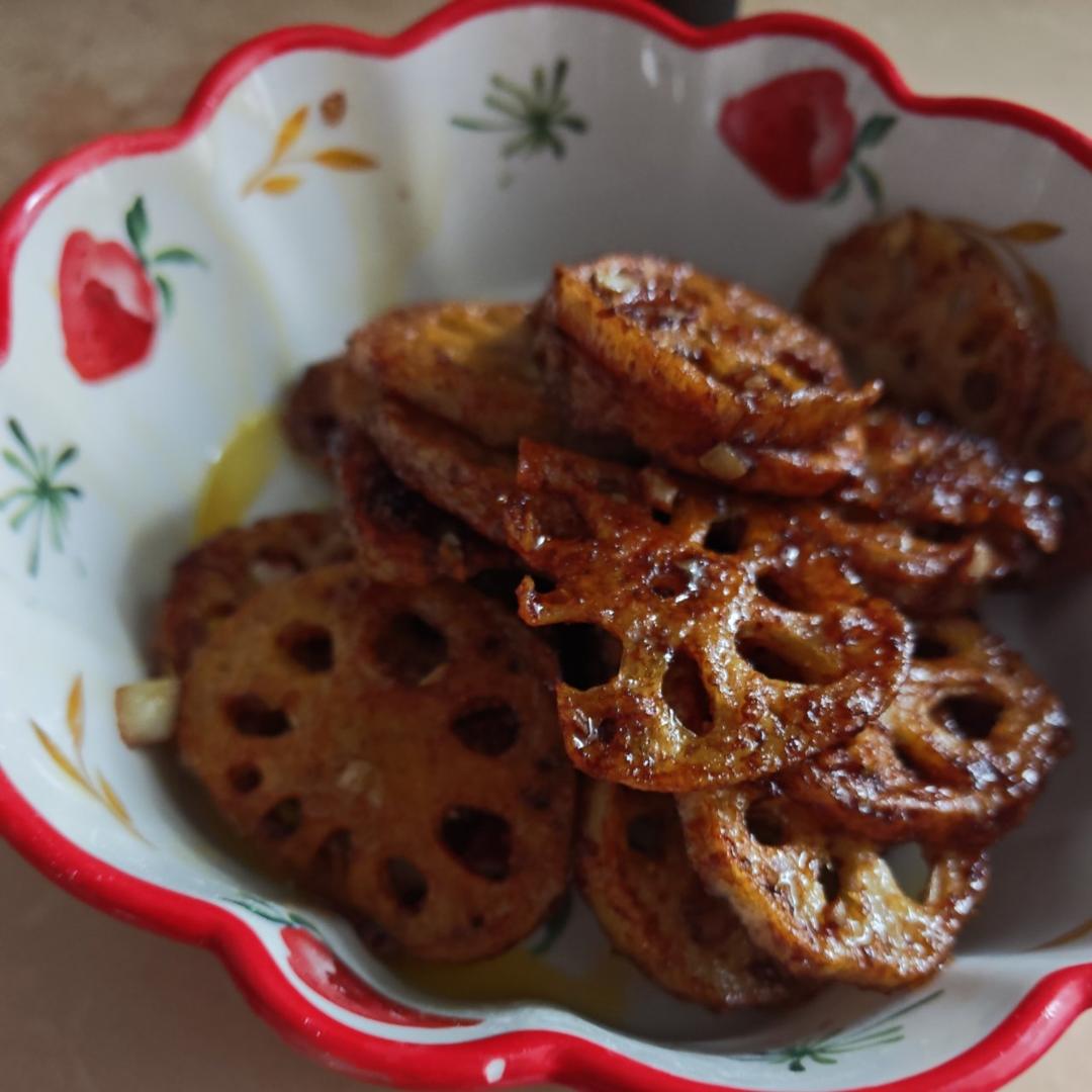 干锅香辣藕片（炸食，小吃菜）