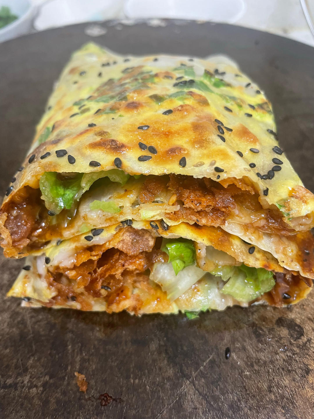 煎饼果子（超详细步骤 甜面酱都是自制的）