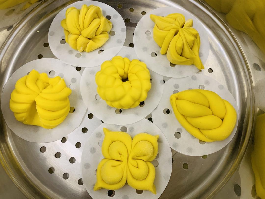 花样馒头－南瓜花卷