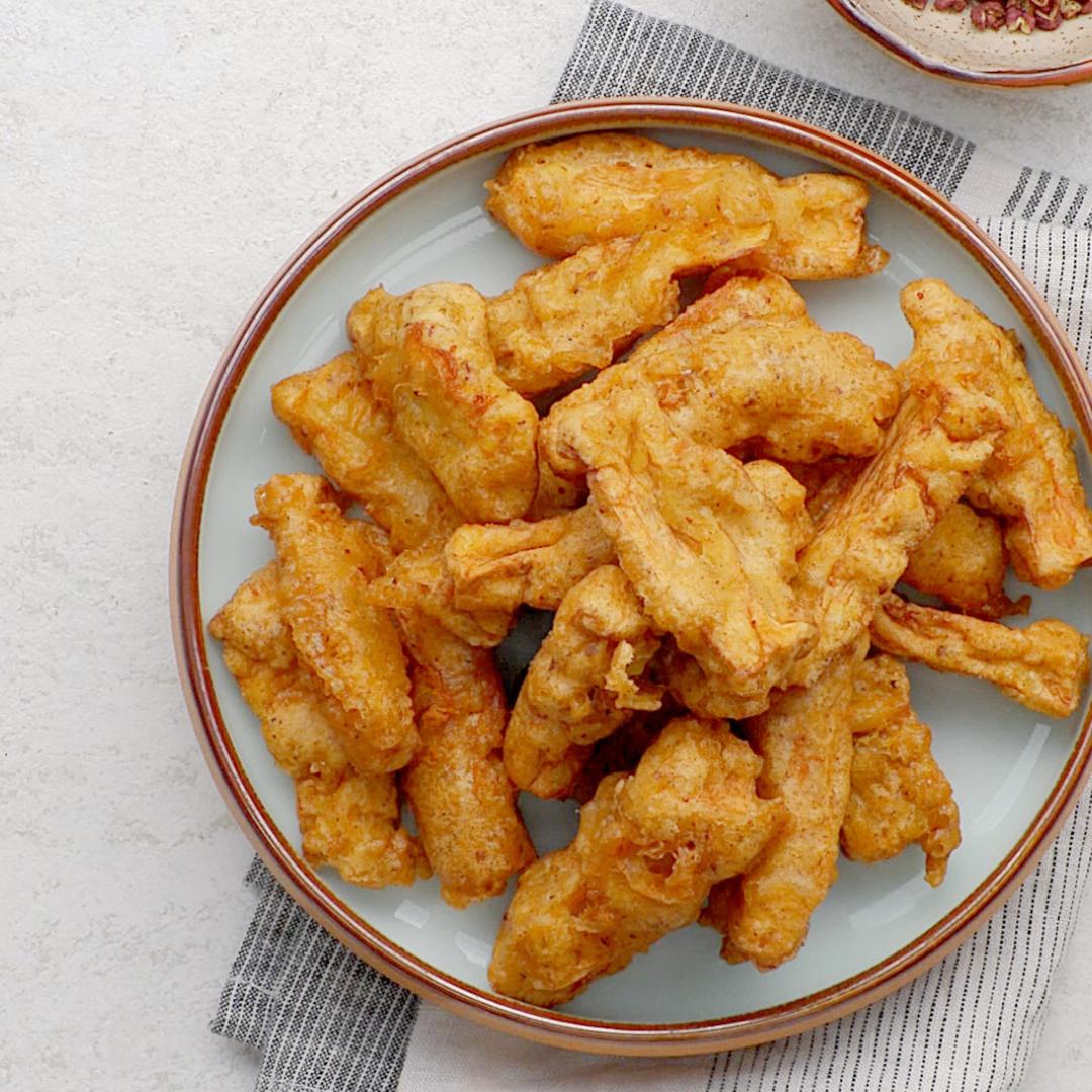 酥炸杏鲍菇的做法