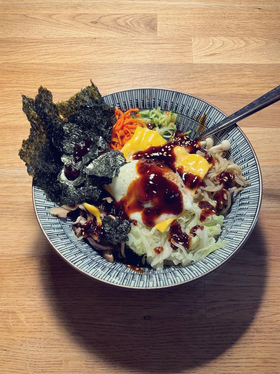 创新「韩式拌饭」（附酱料做法）的做法