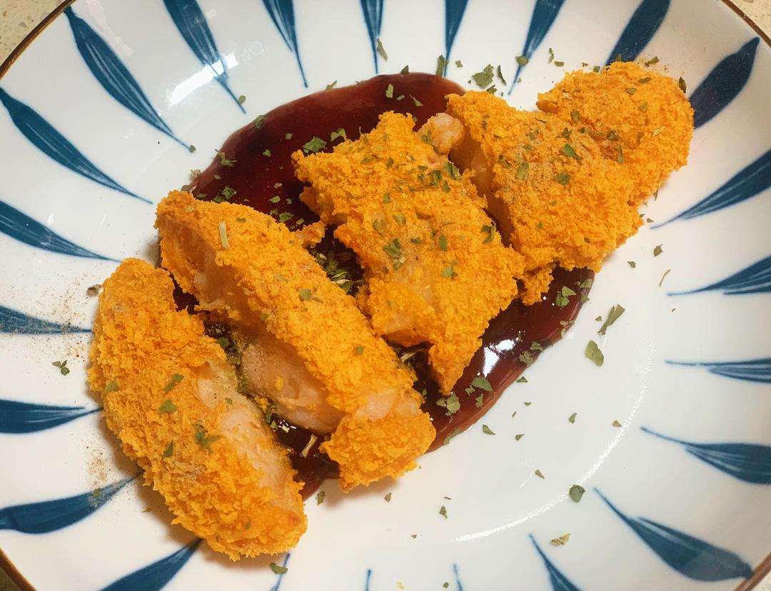 （无油减脂）空气炸锅虾排