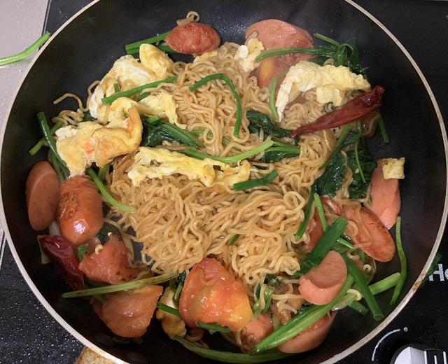 炒方便面的做法