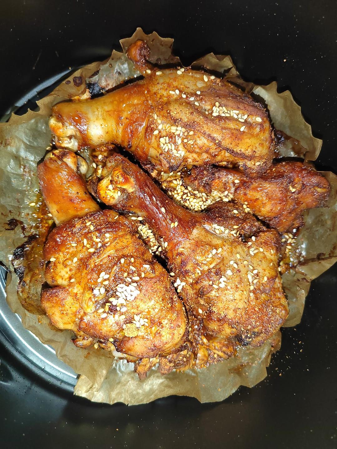 蒜香香辣鸡腿（低脂版，空气炸锅）