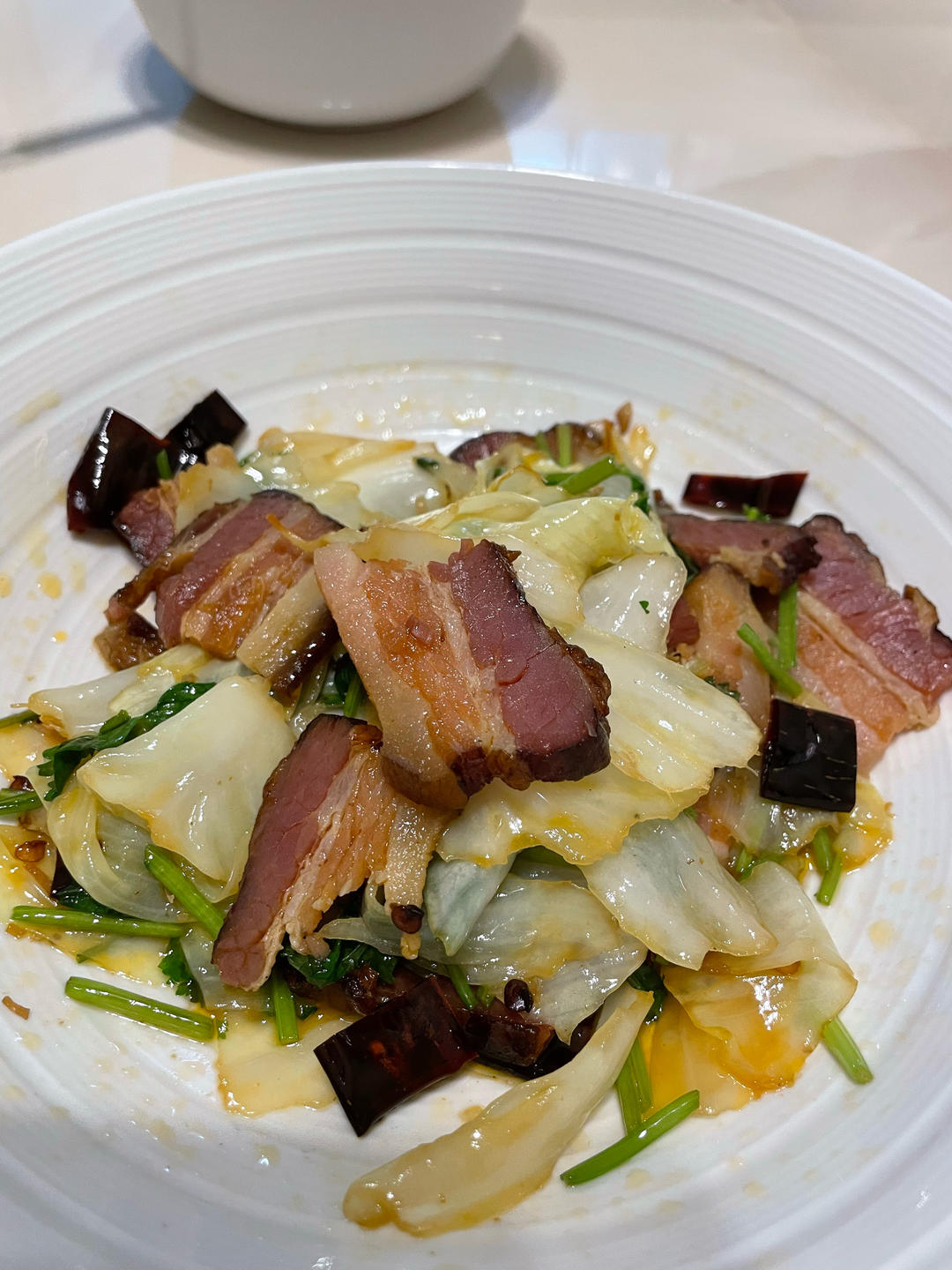 卷心菜炒腊肉