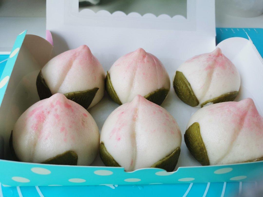 发酵面团-用一根筷子做寿桃包
