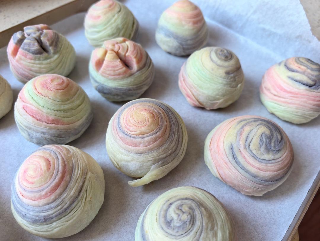 史上最详细彩色蛋黄酥教程