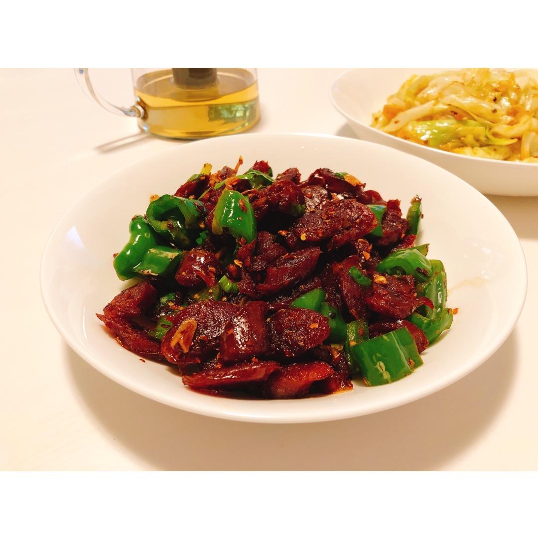 青椒炒香肠