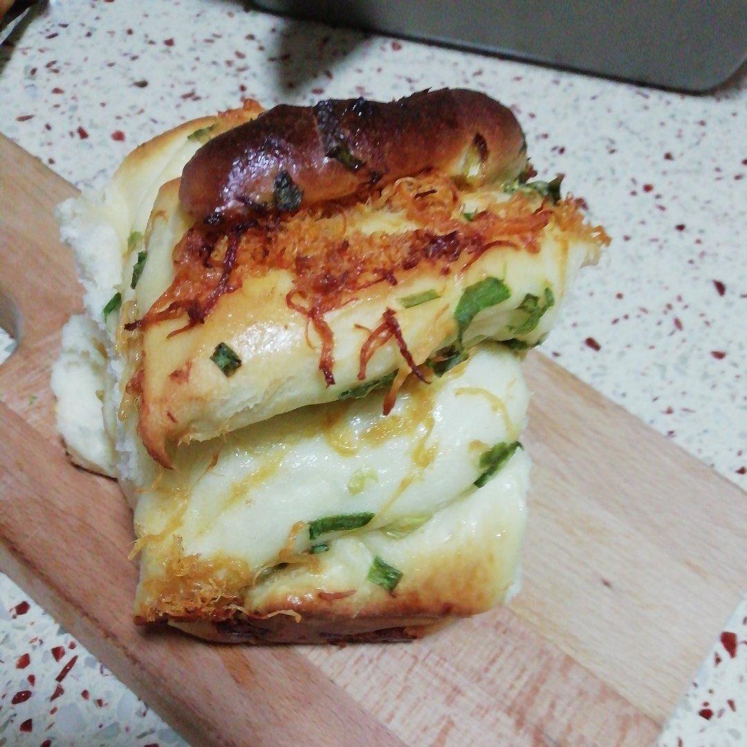 香葱肉松手撕吐司