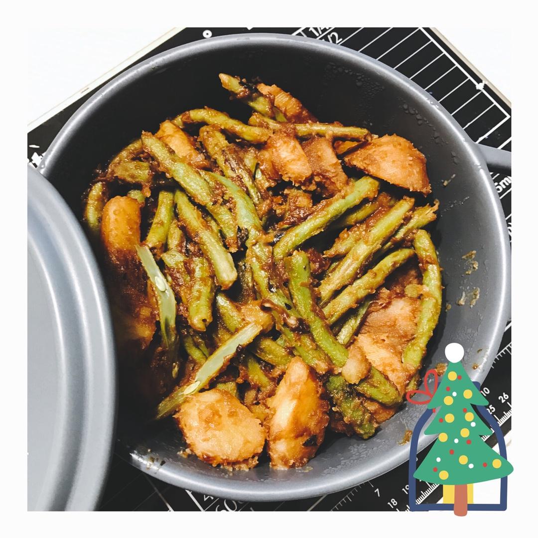土豆炖豆角