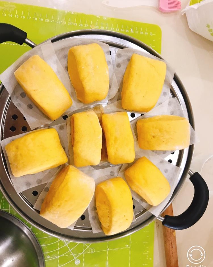 南瓜牛奶刀切馒头