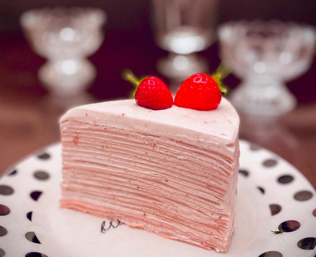 懒人版的草莓千层蛋糕