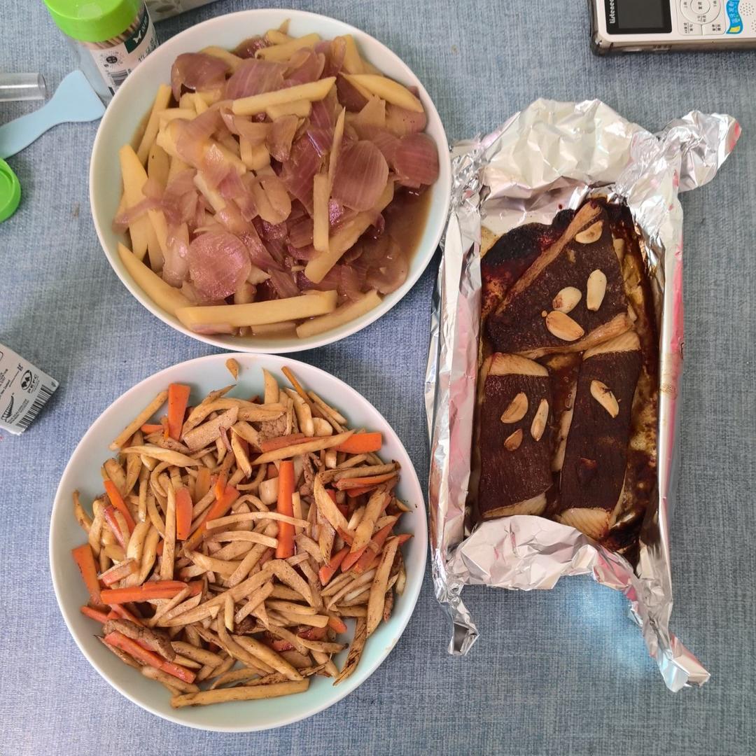 ♨️家常菜.茭白炒肉丝.马克西姆不粘锅