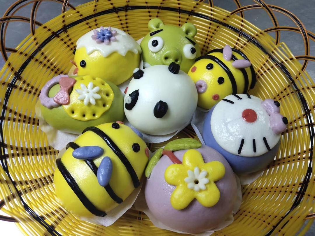 花式面食馒头卡通包