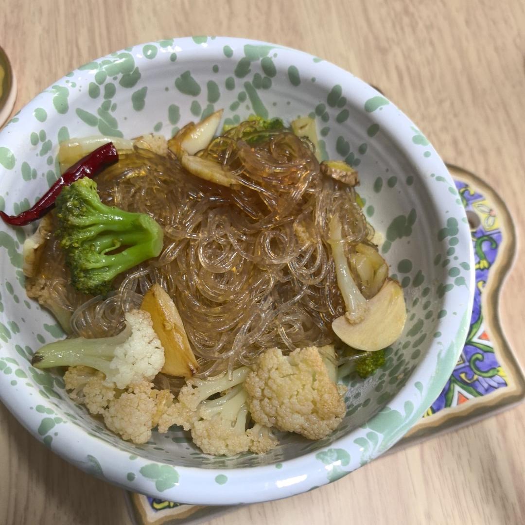 花菜粉丝干锅煲