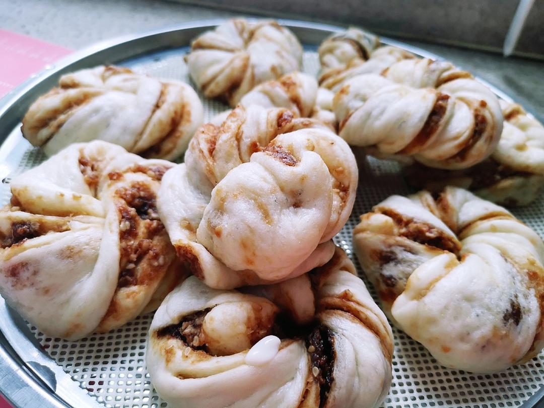 黄磊老师微博同款芝麻酱花卷，老少皆宜家庭必备的面食！