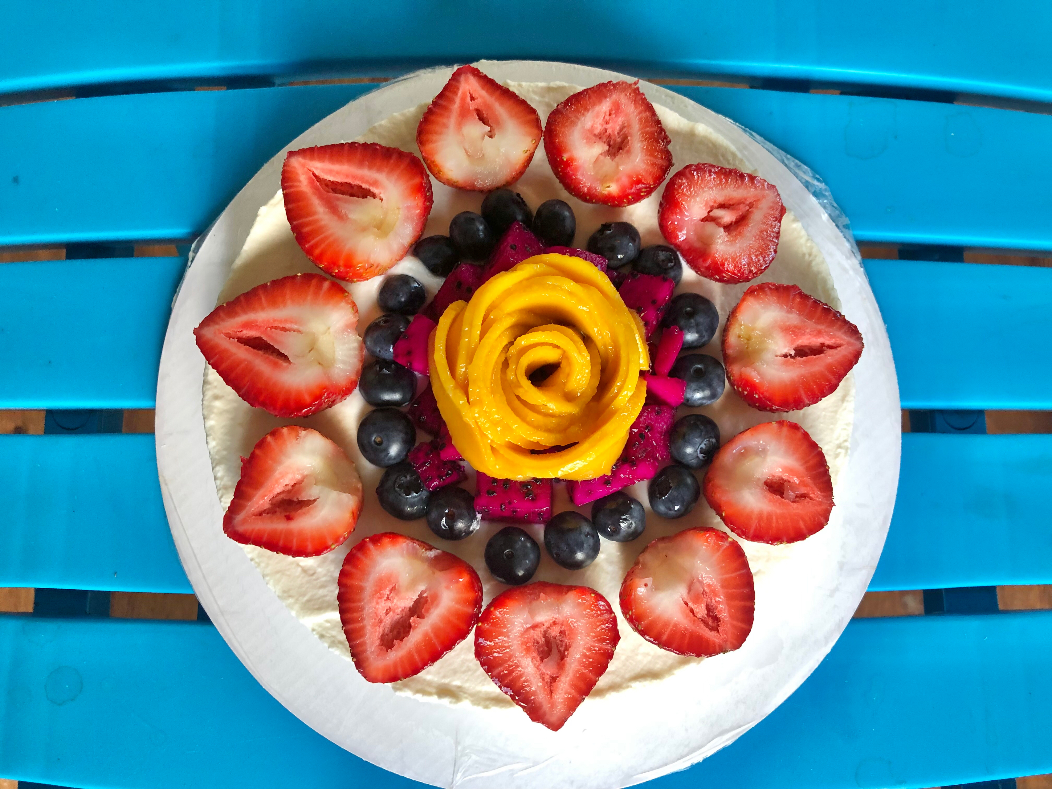 漂亮的水果蛋糕生日蛋糕尼莫海底世界
