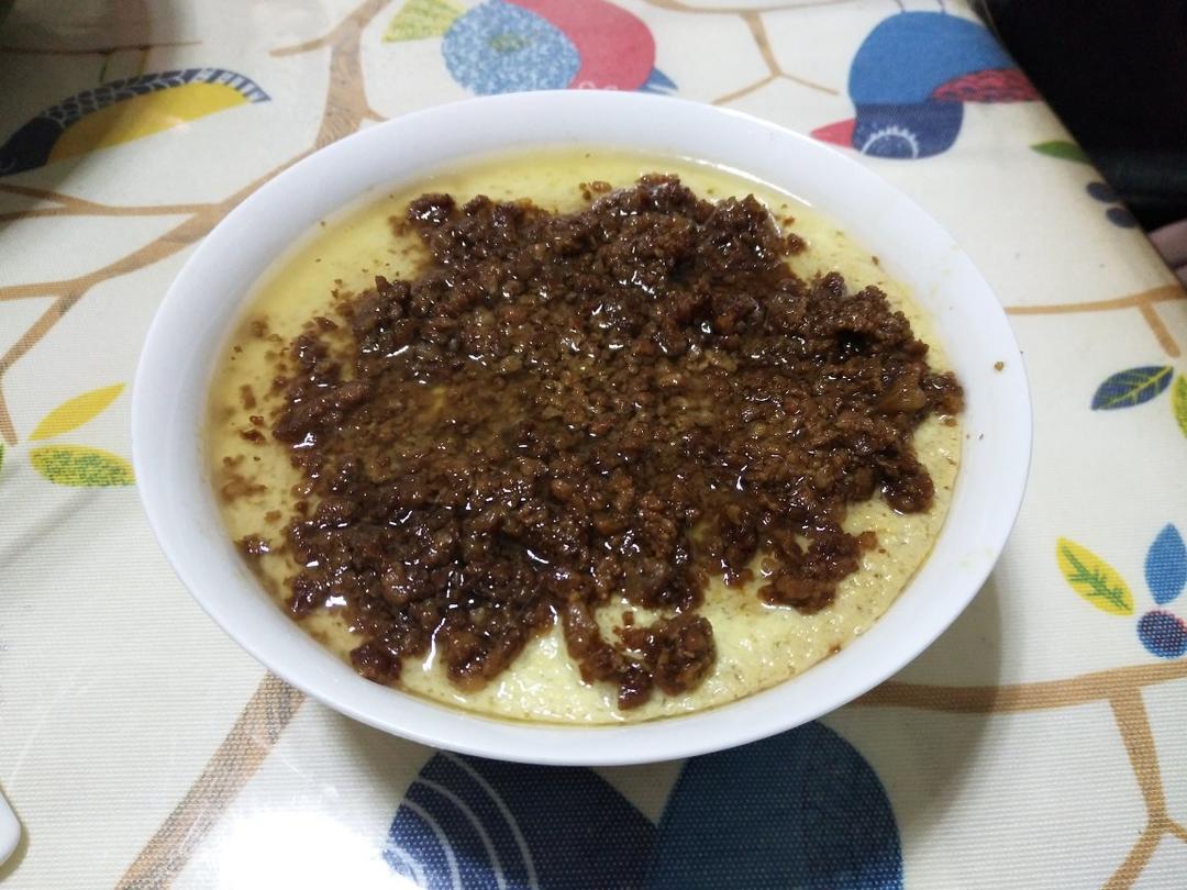 巨嫩滑肉末蒸蛋 大人小孩都爱吃
