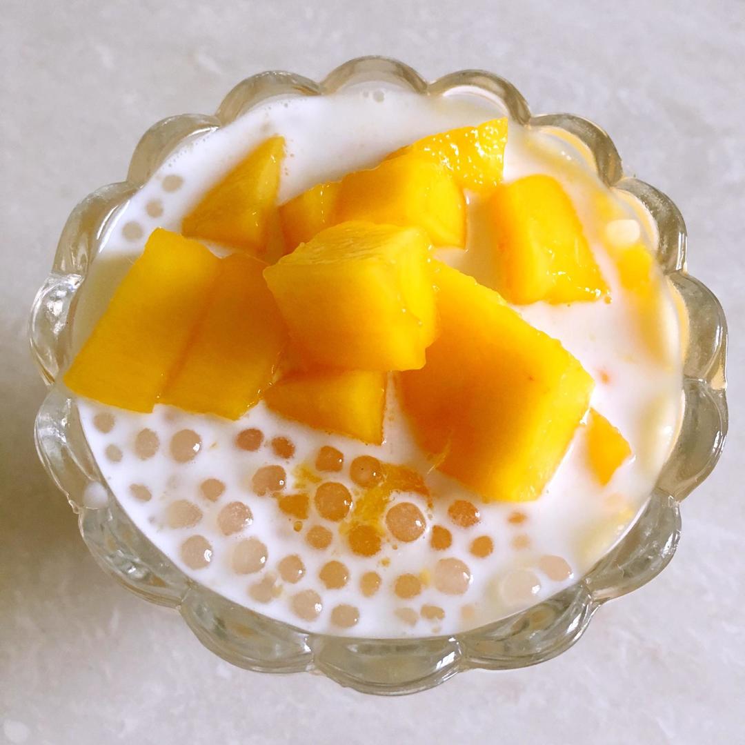 Q弹的芒果西米露，是夏日必备的甜品，全是甜蜜！的做法