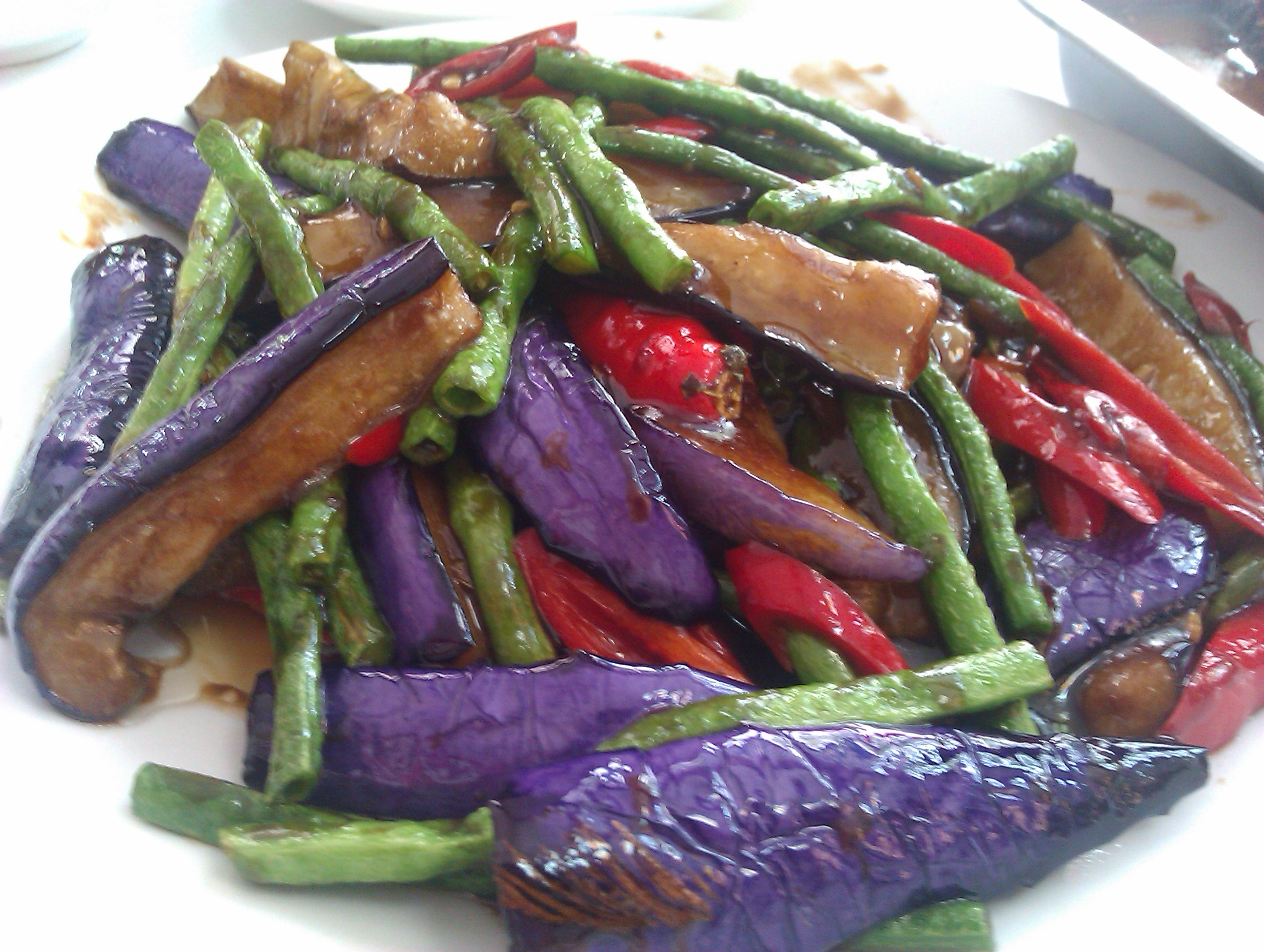豆角烧茄子