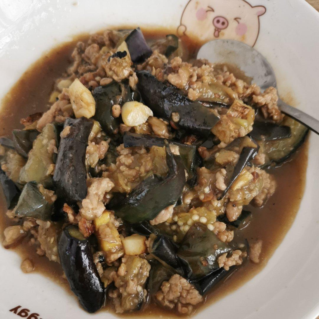 红烧肉沫茄子