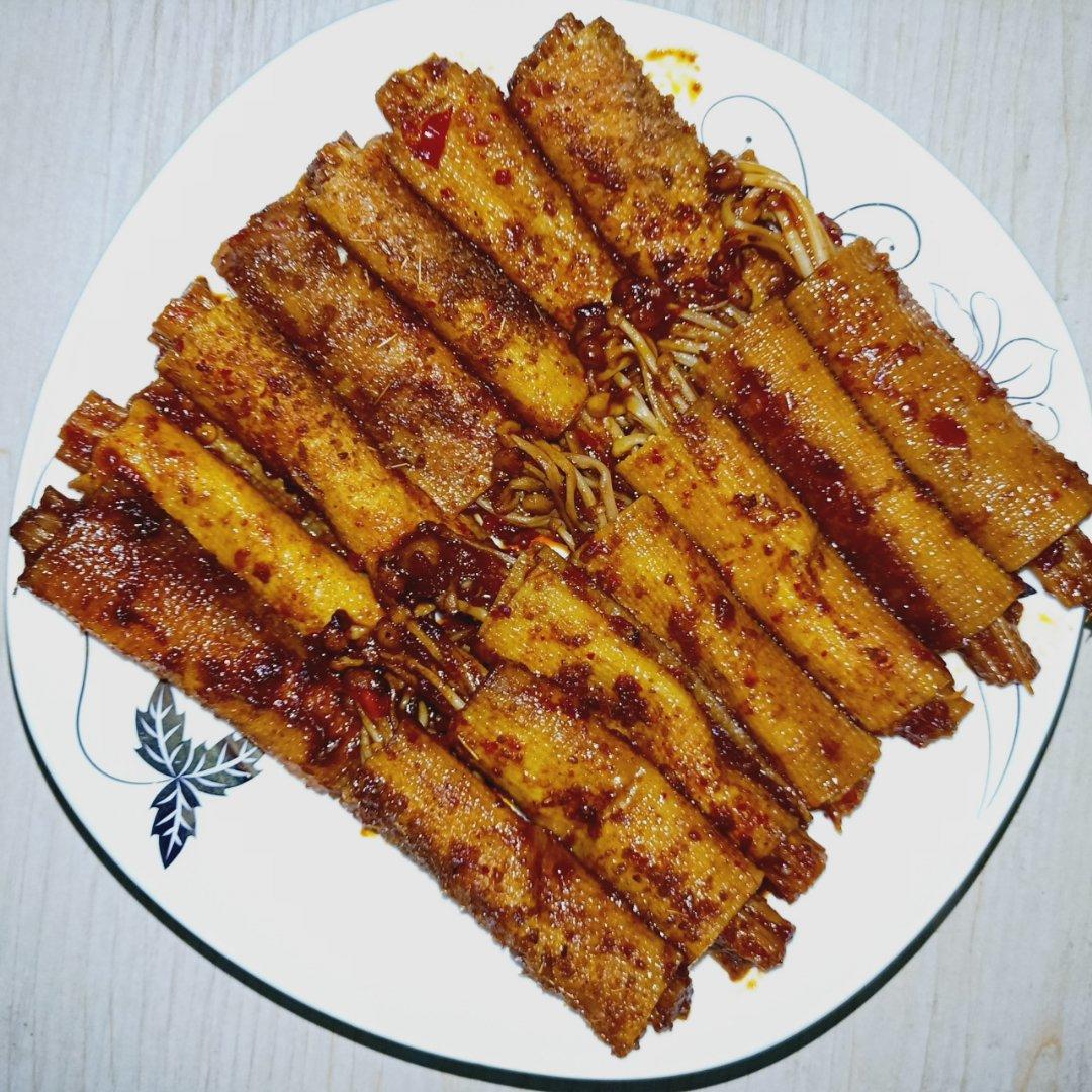 超级铁板 豆皮金针菇卷（电饼铛）