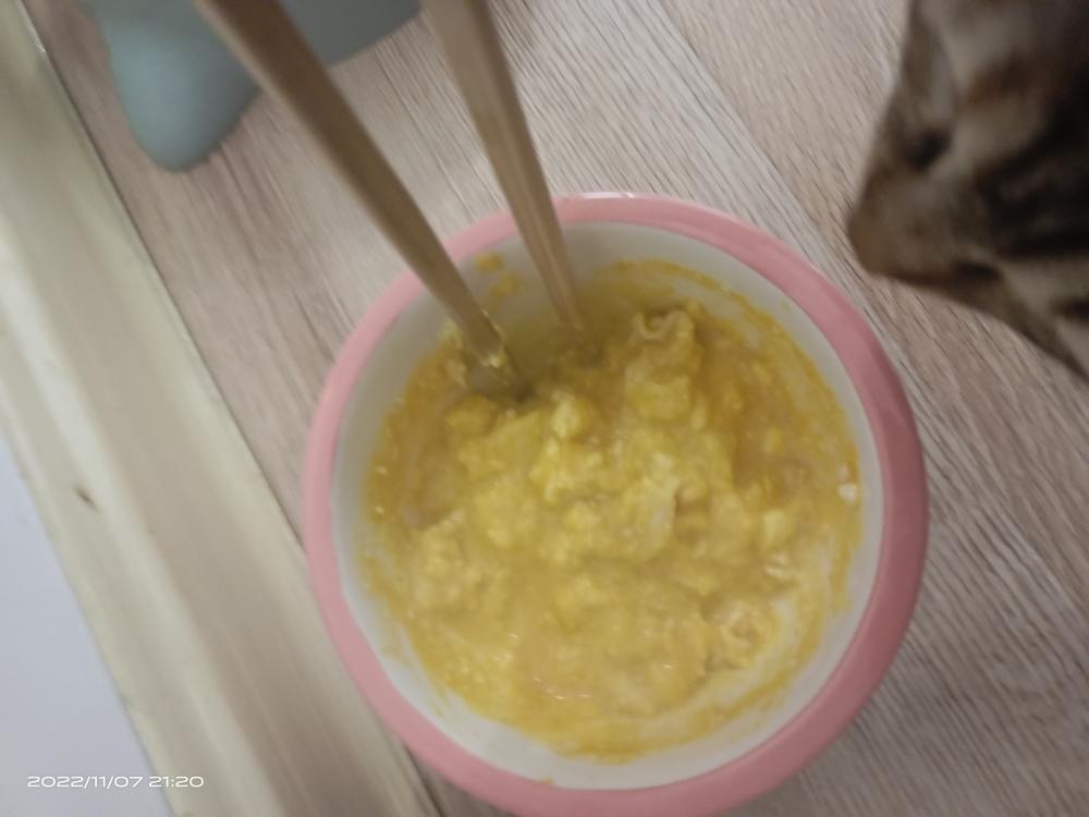 自制猫饭鸡胸肉南瓜鸡蛋简易版的做法