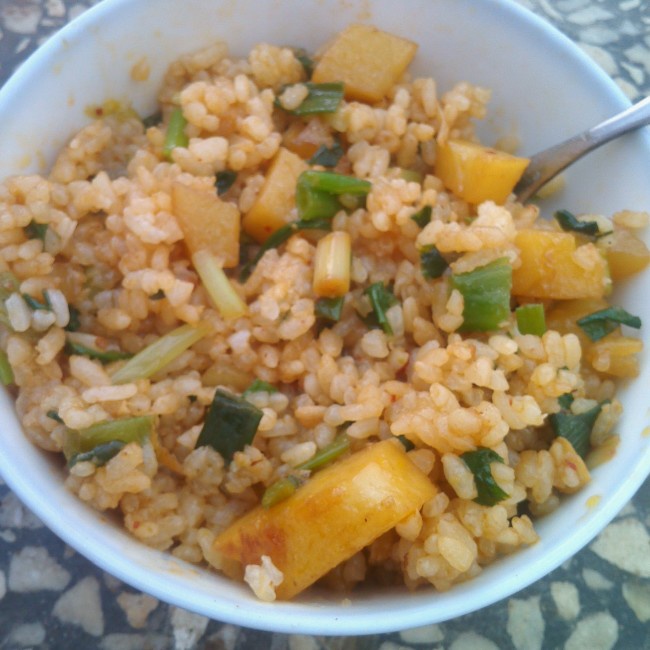 香辣土豆丝炒饭