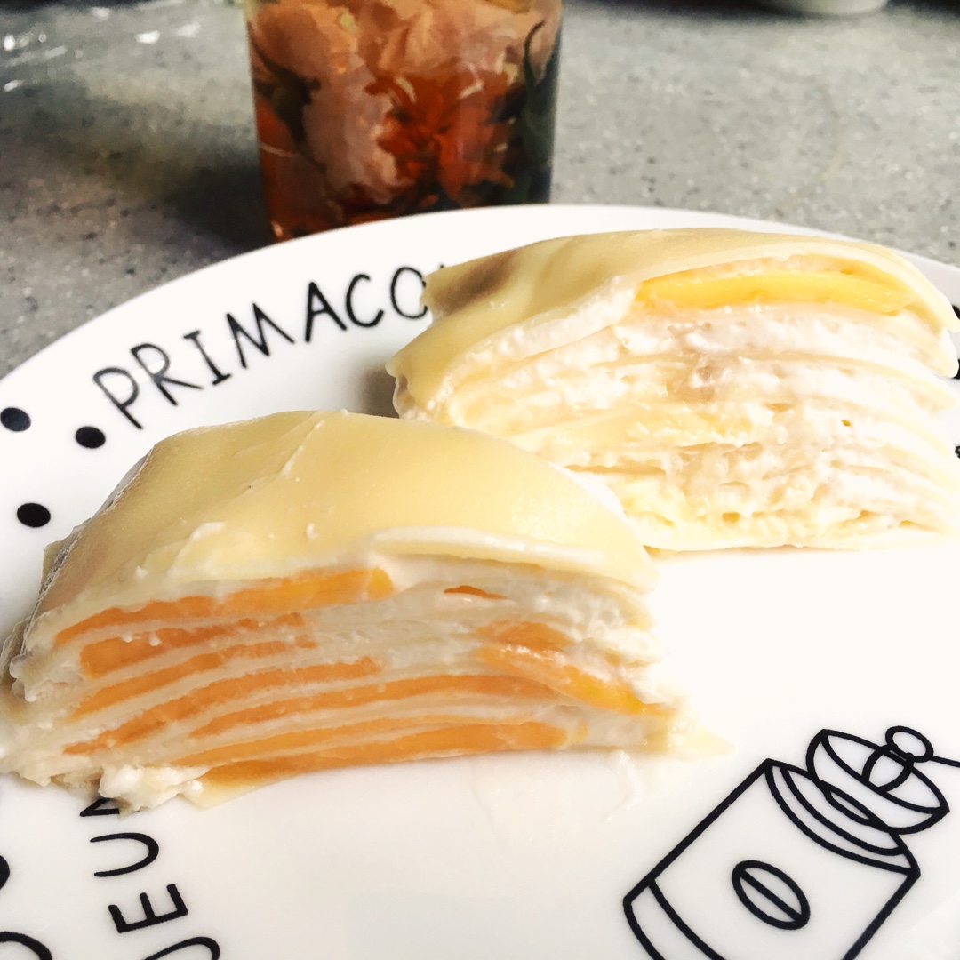 芒果千层蛋糕，100%成功告别煎皮无能