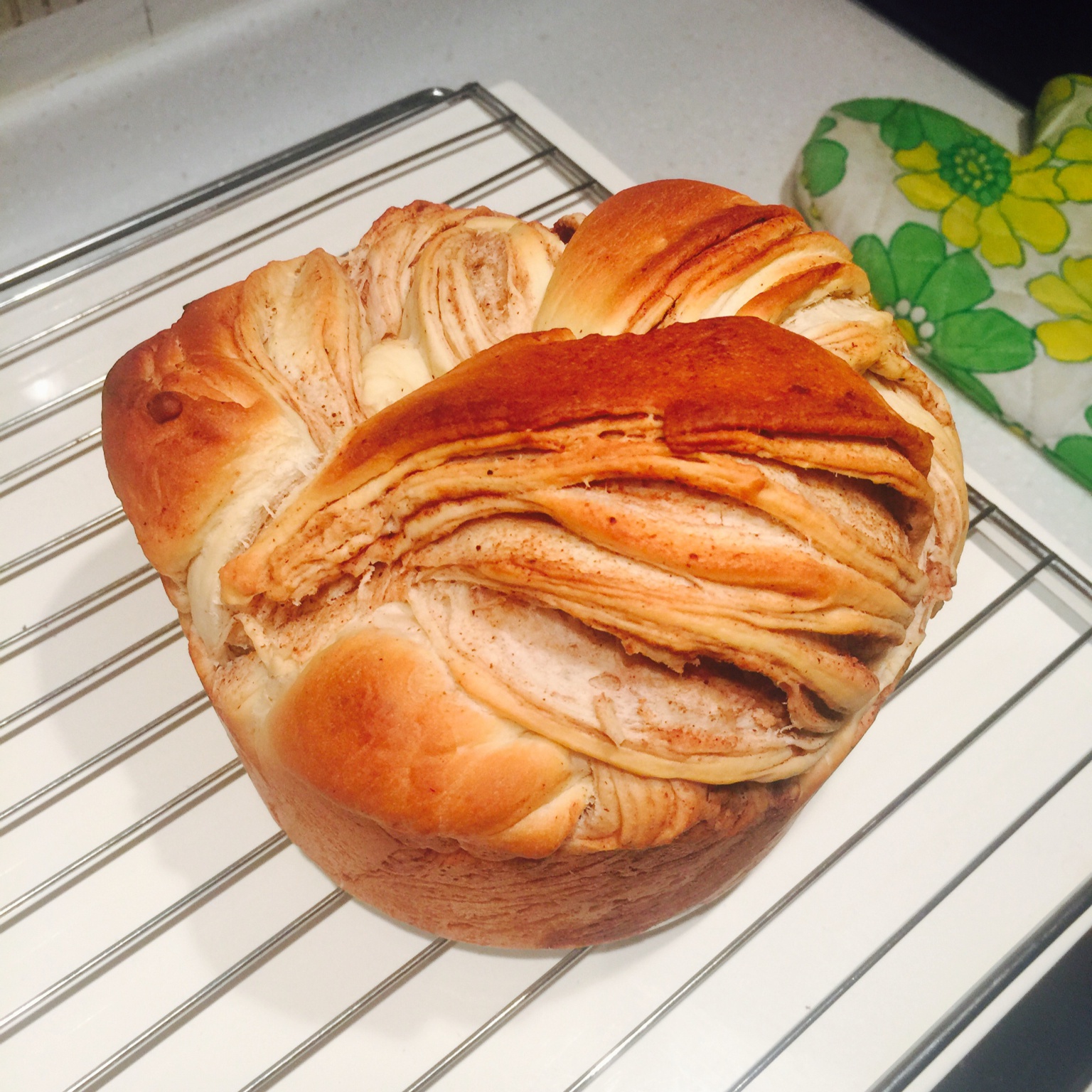 紫薯手撕面包（无需揉出膜）