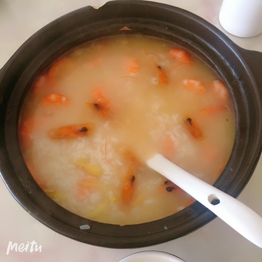 鲜虾砂锅粥