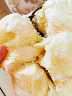 【🌸璃茉的蒸面包🌸】自己创造的超拉丝花生油面包食谱（无黄油）的做法 步骤6