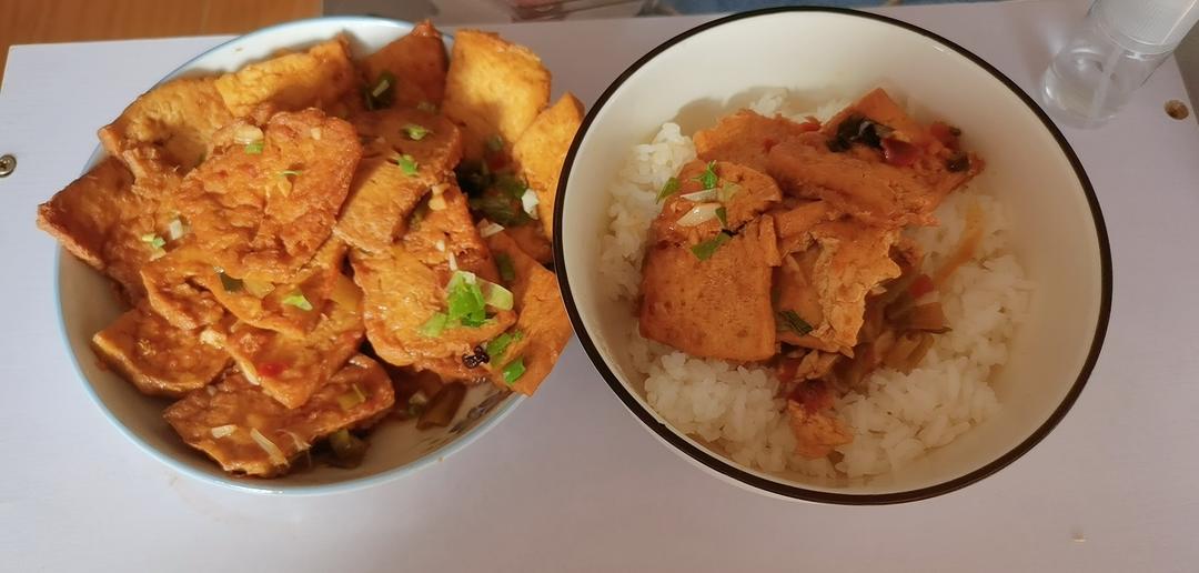 🥬快手素菜:煎焖豆腐的做法 步骤9