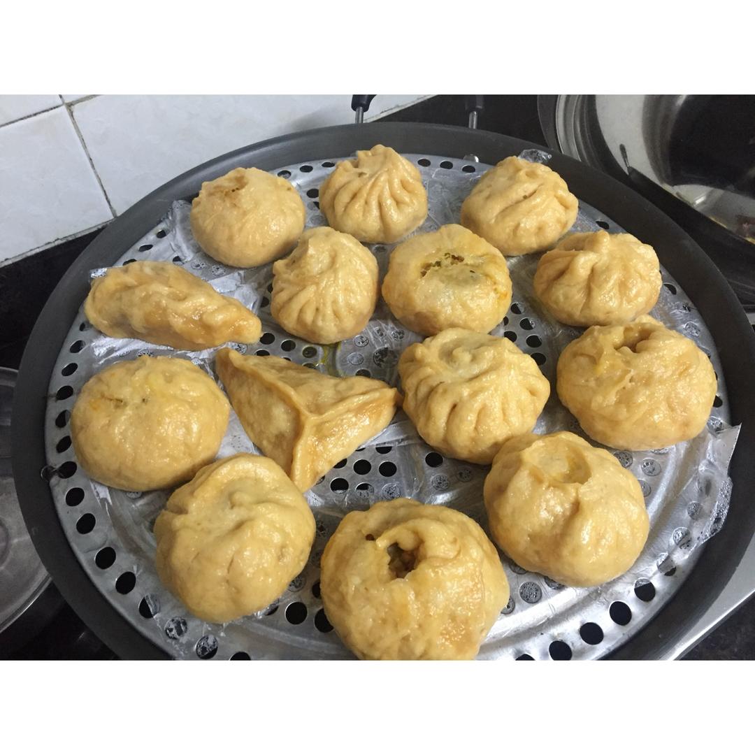 直接发酵法的白胖包子