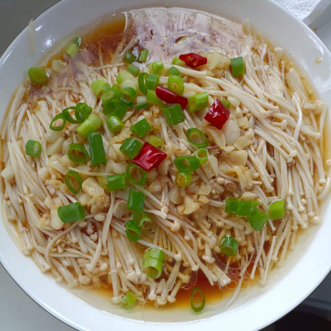 蒜蓉蒸金针菇