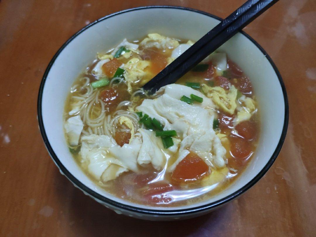 简单早饭西红柿鸡蛋挂面