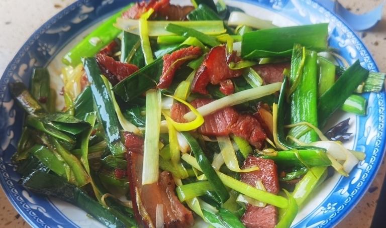 青蒜炒腊肉