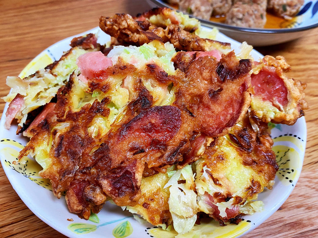 白菜鸡蛋早餐饼