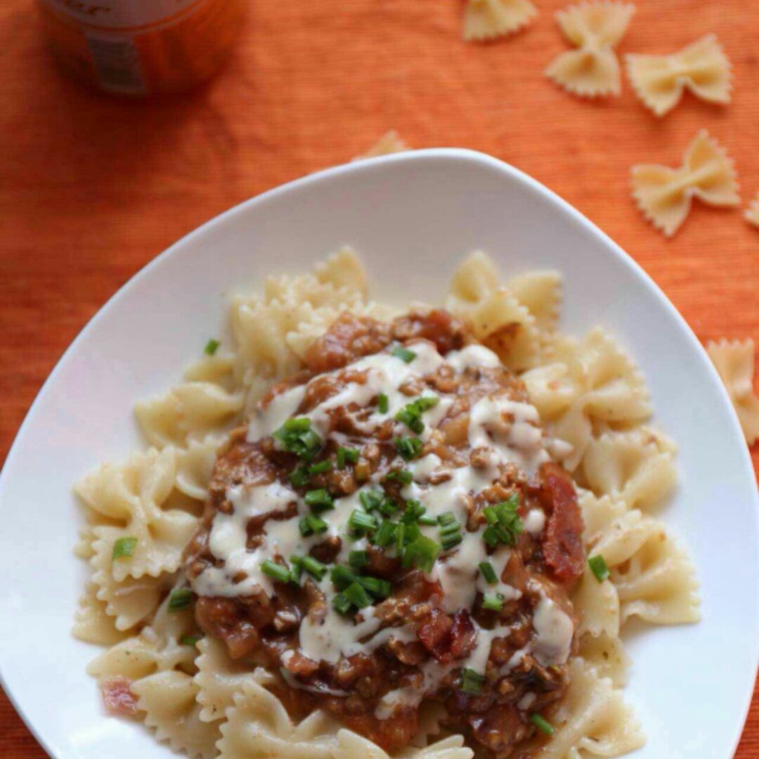 白酱鸡肉蝴蝶面