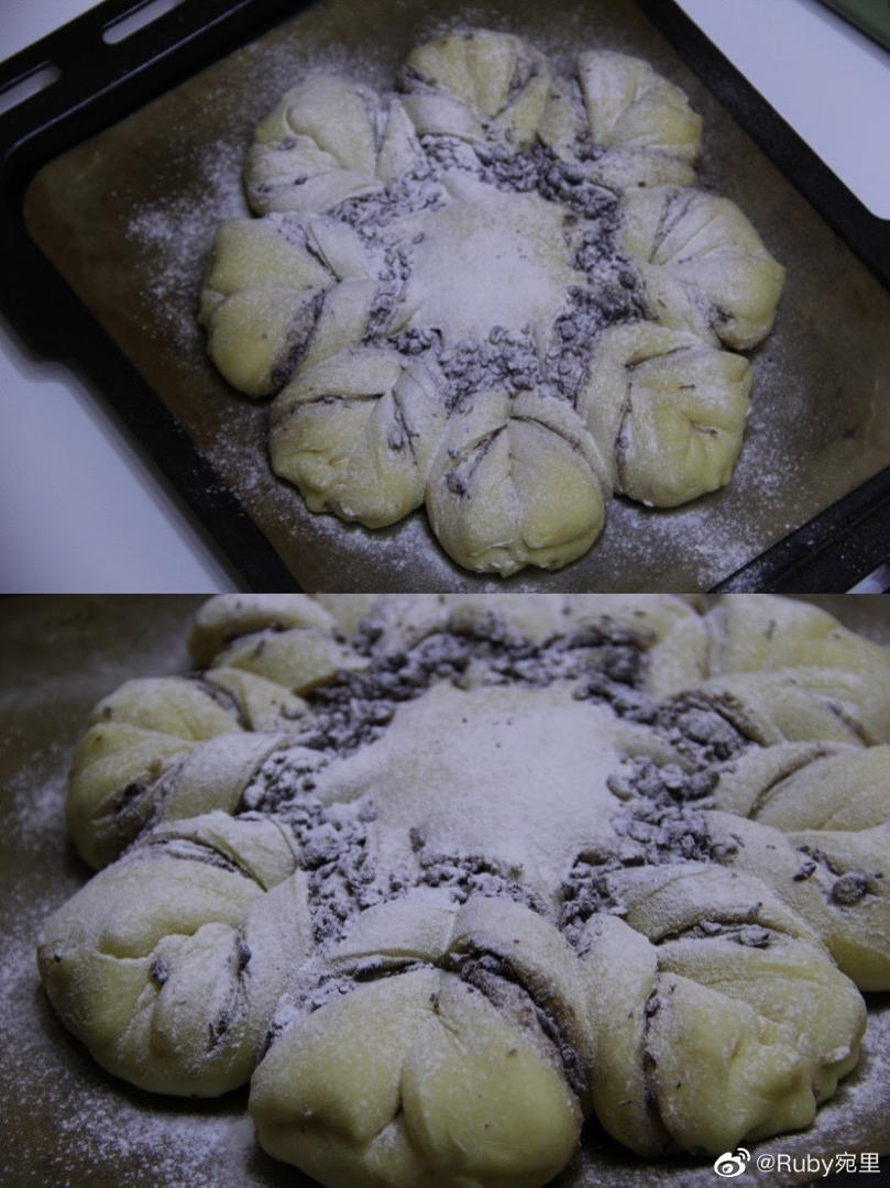 ins风圣诞节雪花豆沙面包---错过了夏天的风秋天的雨 不能再错过冬天的雪花