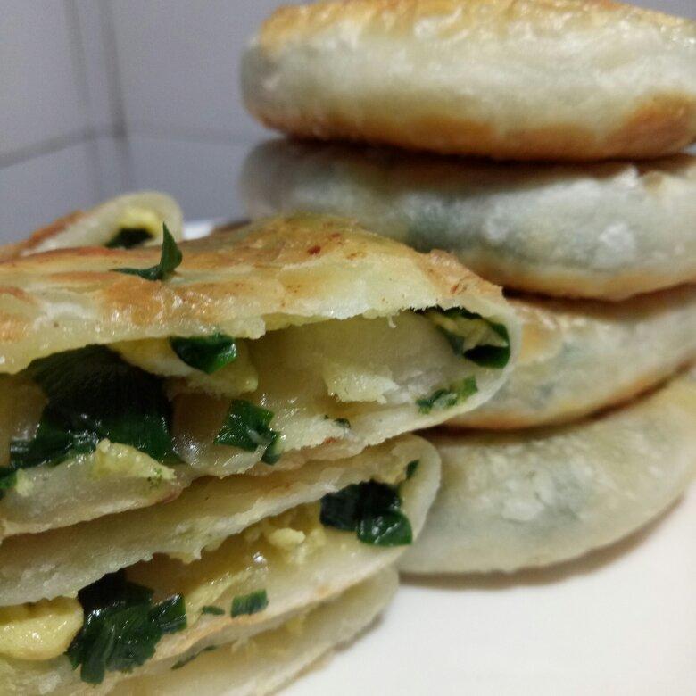 皮薄馅大～韭菜鸡蛋饼